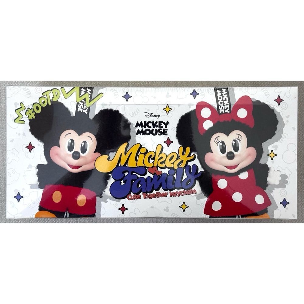 POP MART Mickey Family Cute Together Keychain Series Figures Blind Box WHOLE SET
